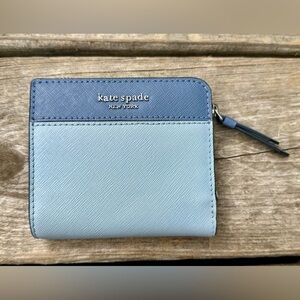 Blue Kate Spade Bifold Wallet